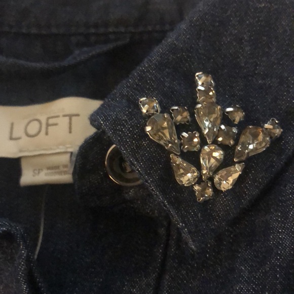 NWT LOFT Denim Petite Dress SP - Picture 3 of 11